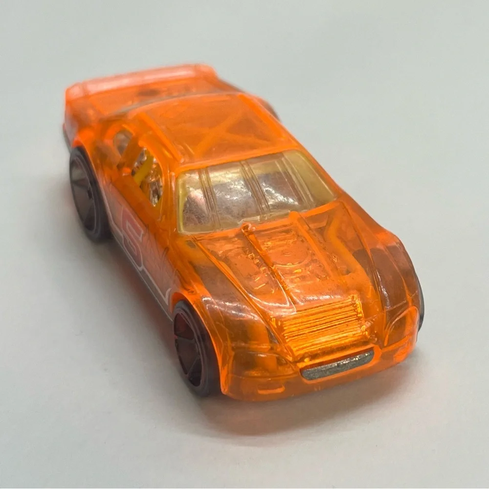 hot wheels 2012 x racers series stocker translucent orange number 5‎